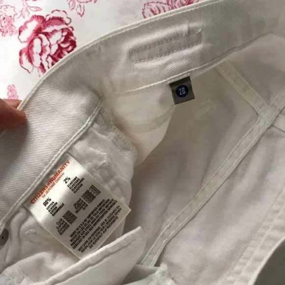 Citizen of Humanity Womens White Straight Leg S-28 - Picture 4 of 8